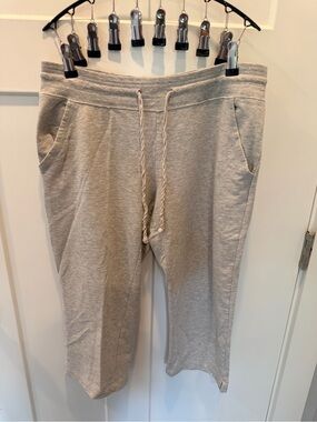 Eddie Bauer Heather Gray Drawstring Sweatpants Lounge Pants Women M